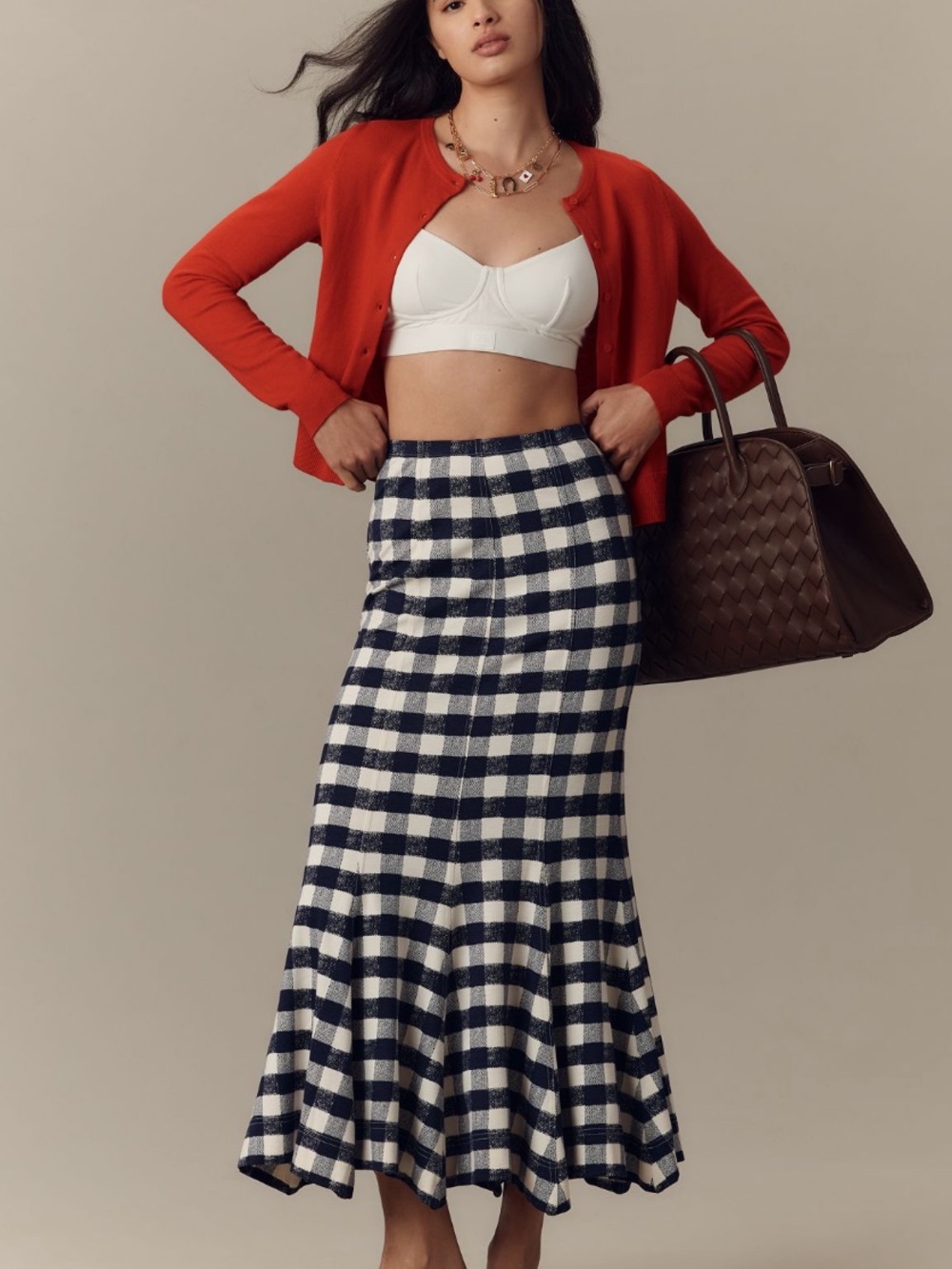 Anthropologie Maeve Fit & Flare Maxi Skirt